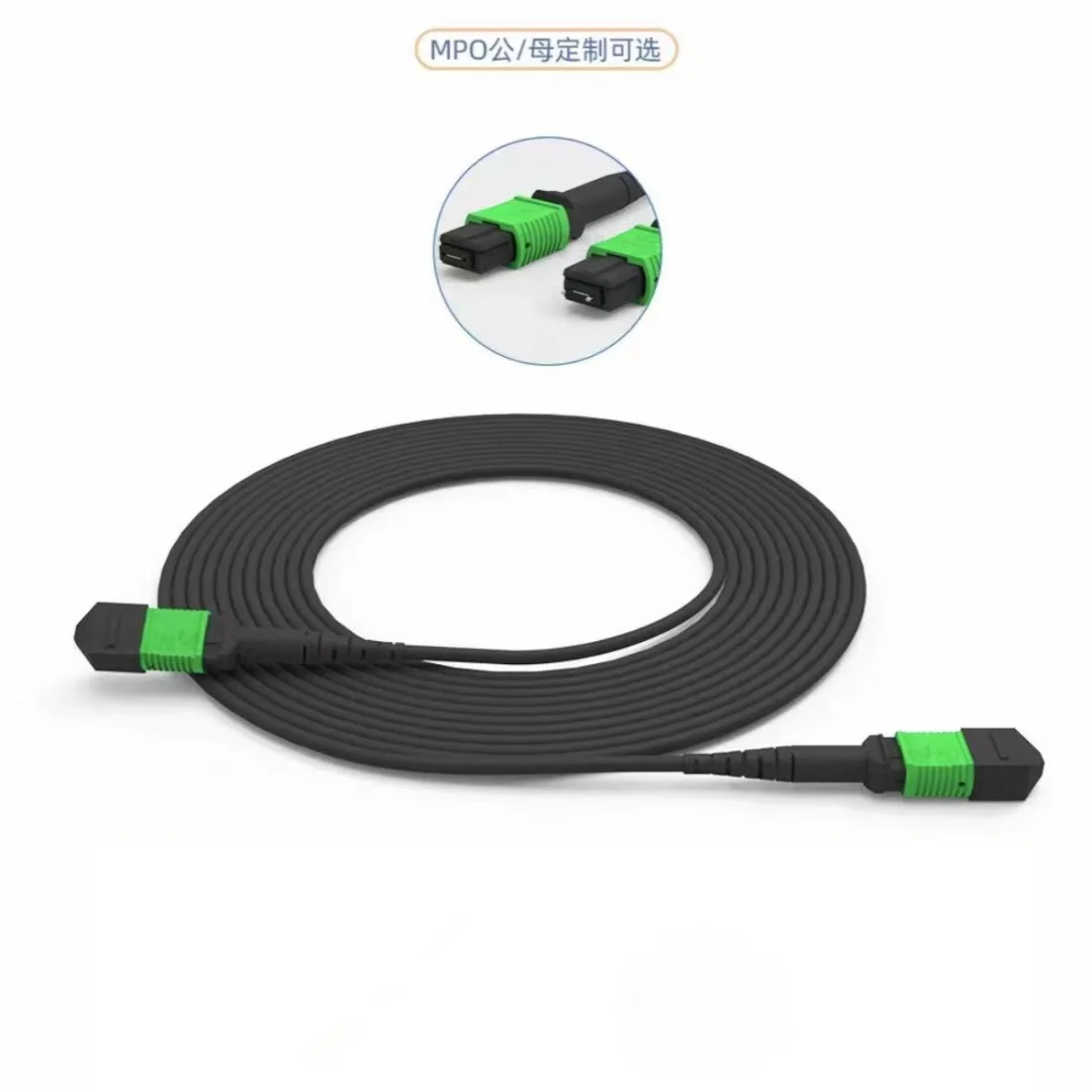 MTP cable de conexión blindado 12 núcleos tipo A TPU MPO APC 40-120m 80m 50m 100m monomodo 12C SM 12 fibras puente de fibra óptica al aire libre - imagen 3