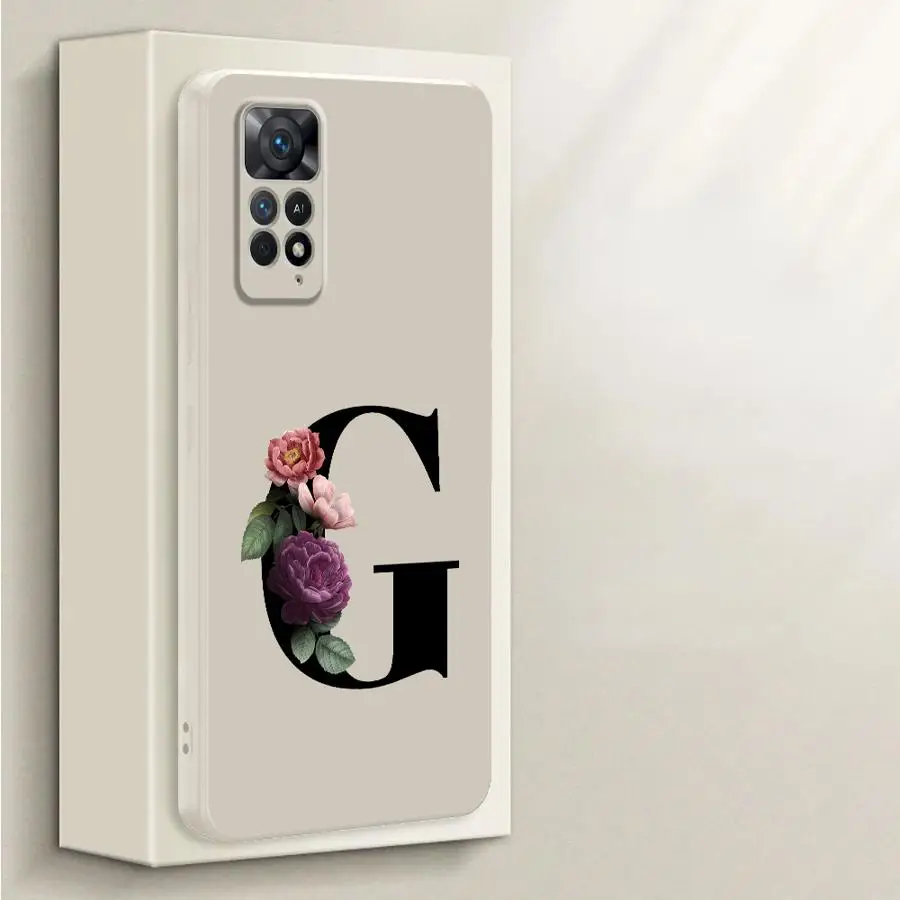 Funda blanda para Samsung Galaxy A35 A15 A24 A36 A26 A11 A12 A22 A52 A34 A13 A14 A51 A16 Lnitial Letter - imagen 5