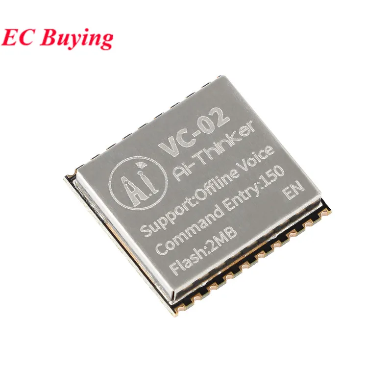1 unidad-5 uds VC-02 AI Placa de desarrollo de voz sin conexión pura inteligente sin red VC02 reconocimiento de 2MB Control de sonido de voz en inglés - imagen 3