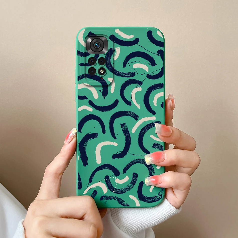 Para Redmi Note 11 Pro Plus Funda dulce y fresca protección completa contraportada suave silicona líquida Protector de teléfono de alta calidad - imagen 4