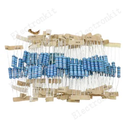 150 Uds 2W 1% 30 valores resistencia de película de carbono kit surtido 0.1R-750 ohm 1K-820K paquete de resistencia