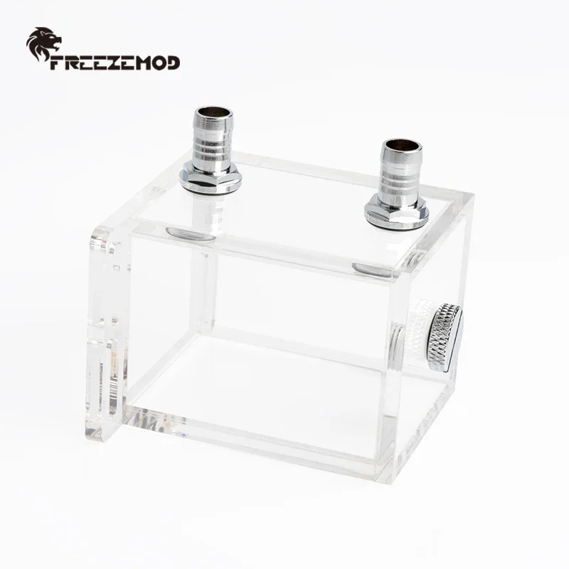 FREEZEMOD tanque de agua de depósito pequeño acrílico totalmente transparente con posición de fijación de extensión refrigeración por agua de PC, GQSX-T3 - imagen 2