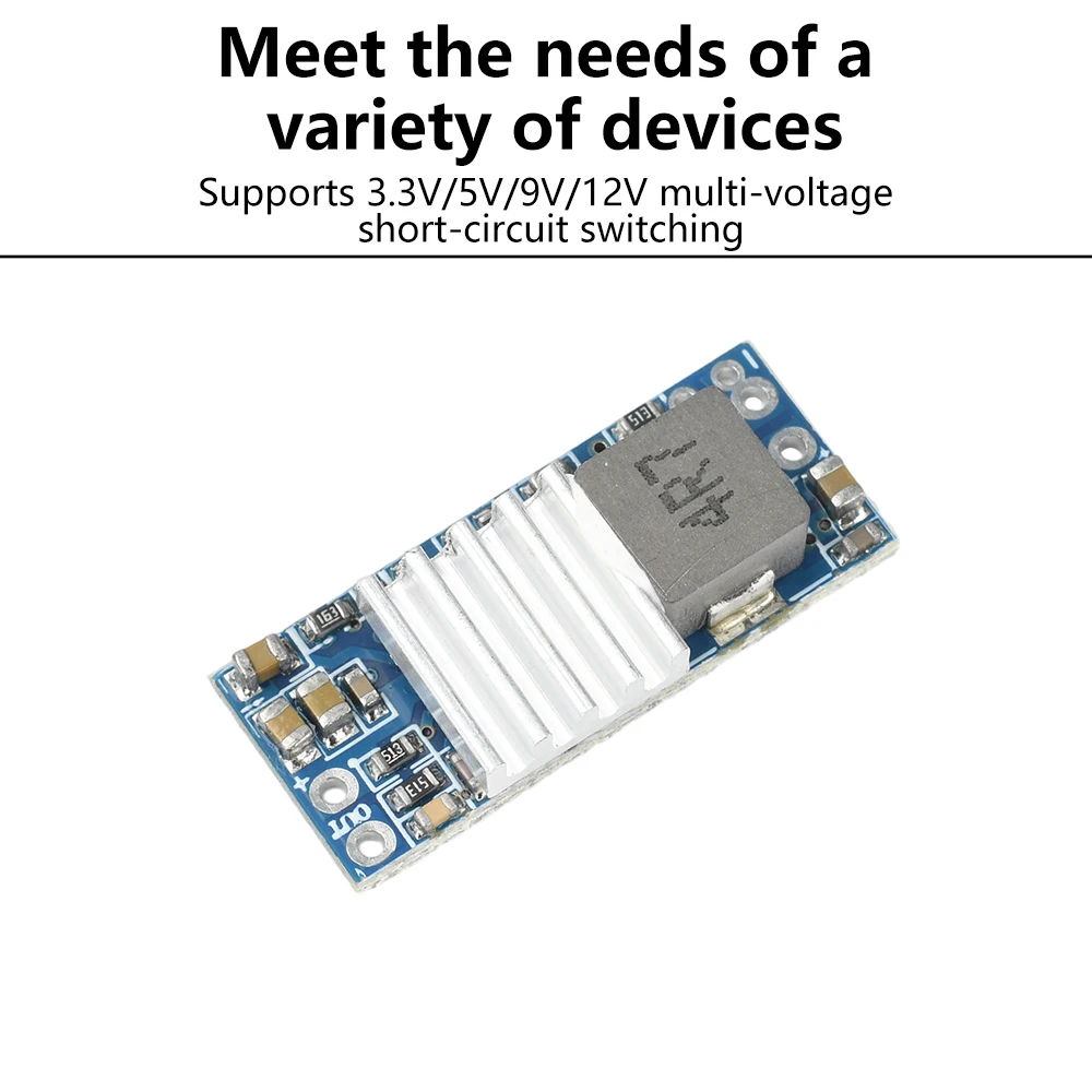 Módulo Buck Boost DC-DC 5A 6A Mini módulo de potencia 3,3 V 5V 9V12V convertidor elevador/reductor de salida fija para Drones modelos RC BEC - imagen 3