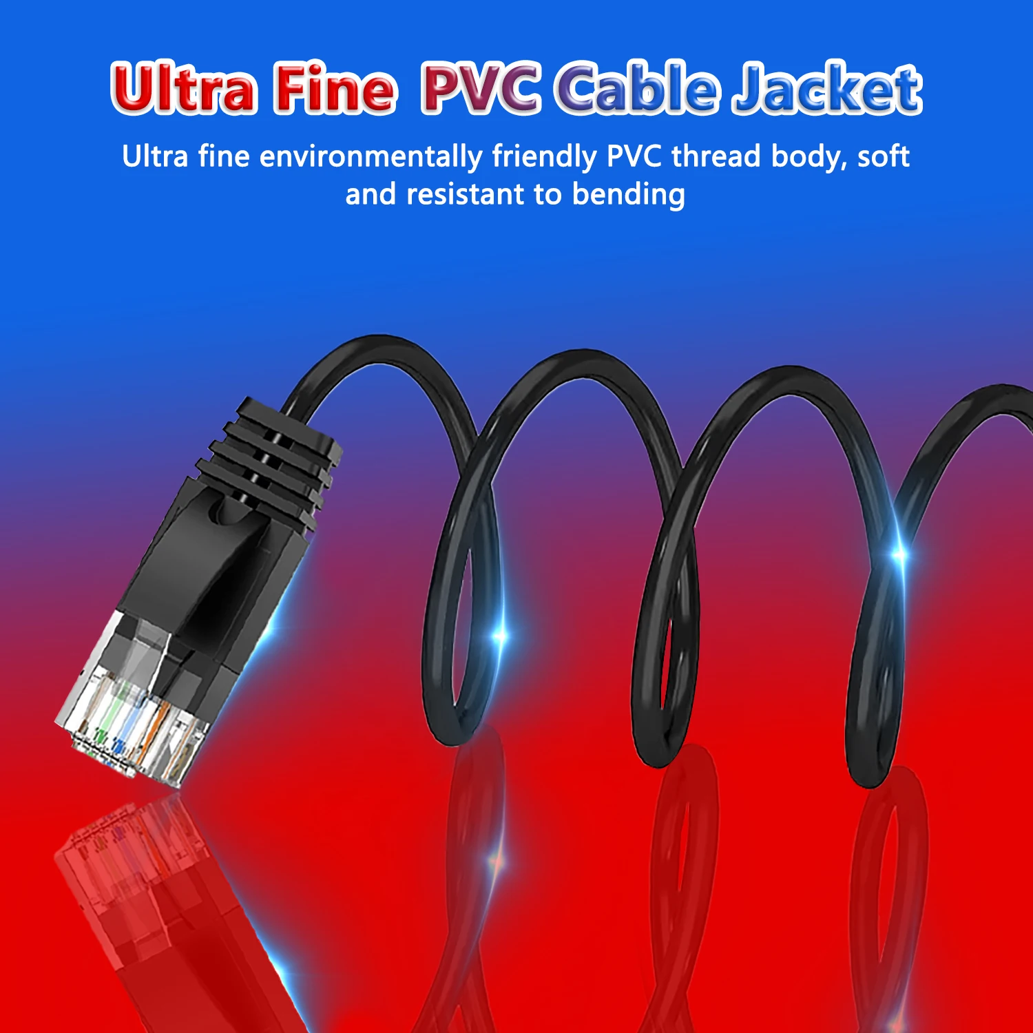 Cable Ethernet Cat6A 10Gbps UTP - Red Gigabit para PC y Router - imagen 3