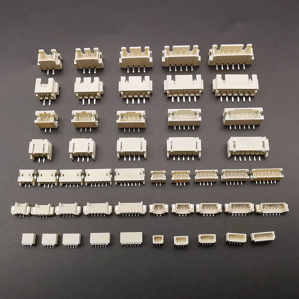10 Uds XH 2,54/PH 2,0/ZH 1,5/JST 1,25mm/SH 1,0mm paso 2/3/4/5/6 pines carcasa de enchufe macho conector SMD Horizontal/Vertical