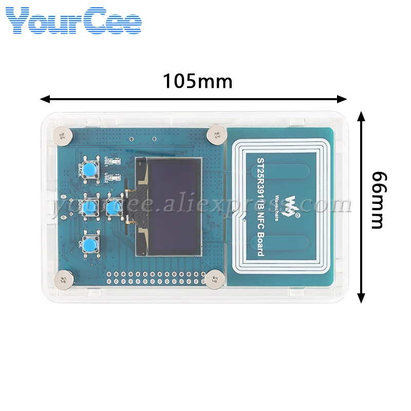 Módulo de placa de desarrollo ST25R3911B STM32 pantalla OLED de 1,3 pulgadas SPI compatible con lector de protocolos múltiples - imagen 5