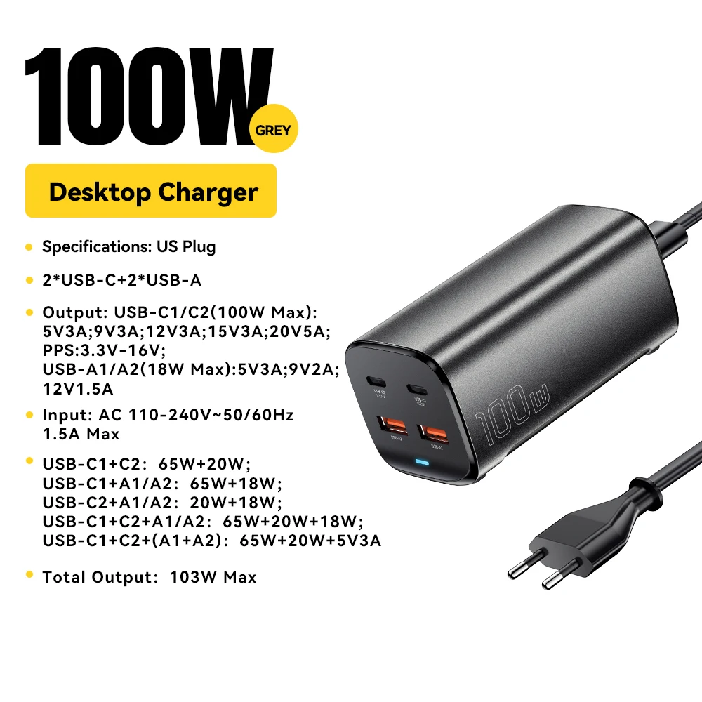 100W EU Plug