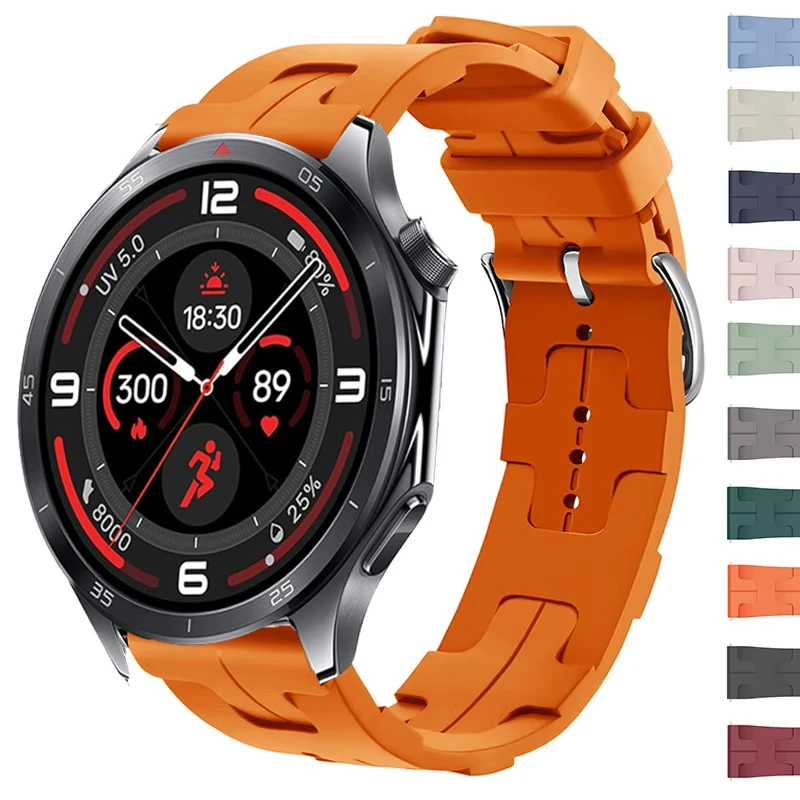 Correa de silicona de 22mm para OnePlus Watch 3 2 2R/OnePlus, pulsera de 46mm, Correa para OPPO Watch X X2 4 Pro/Realme Watch S2 2 3 Pro