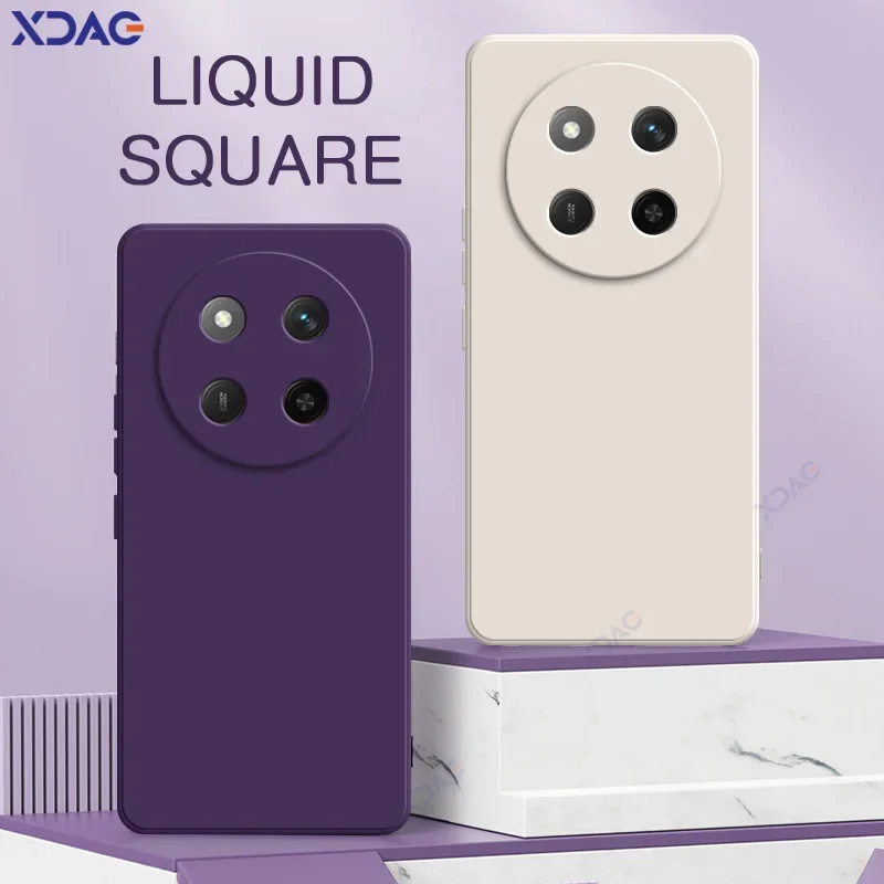 Funda de teléfono de doble revestimiento de lujo para Honor X9C 5G 6,78 "antiarañazos HonorX9C 360 bolsa de silicona líquida cuadrada suave impermeable - imagen 2