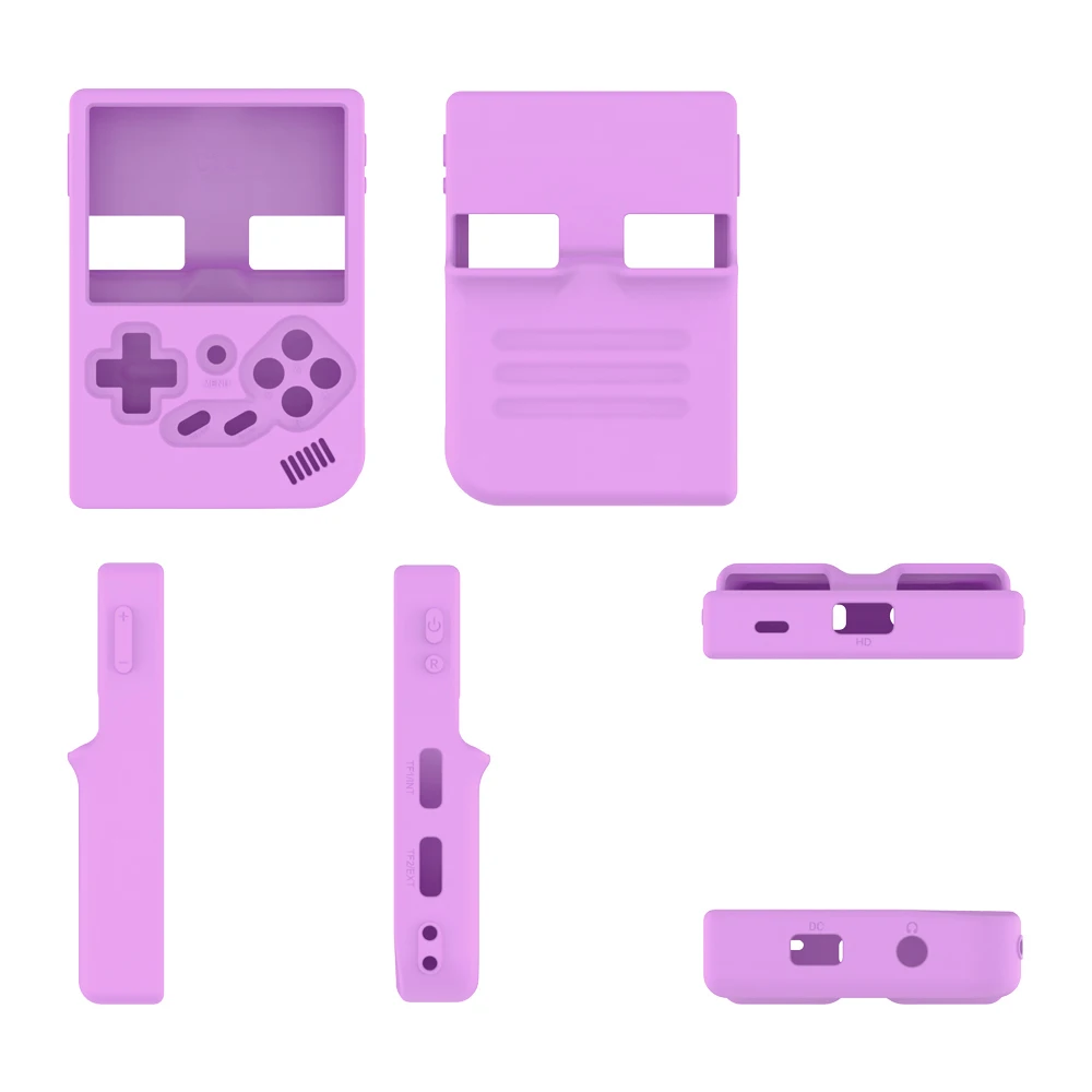 Funda protectora de silicona para consola de juegos, funda antideslizante de Color sólido para consola de juegos portátil RG35XX - imagen 4