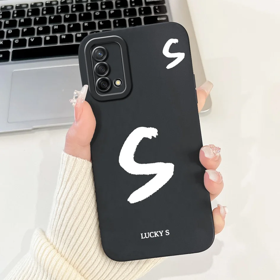 Funda de teléfono con letras bonitas para Oppo A74 4G CPH2219, carcasas protectoras de silicona suave para Oppo A95 4G Reno 6 Lite CHP2365 - imagen 3