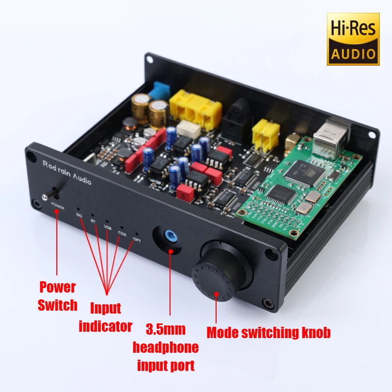 DAC Bluetooth 5.1 HiFi LDAC – Amplificador Auriculares PCM1794 QCC5125