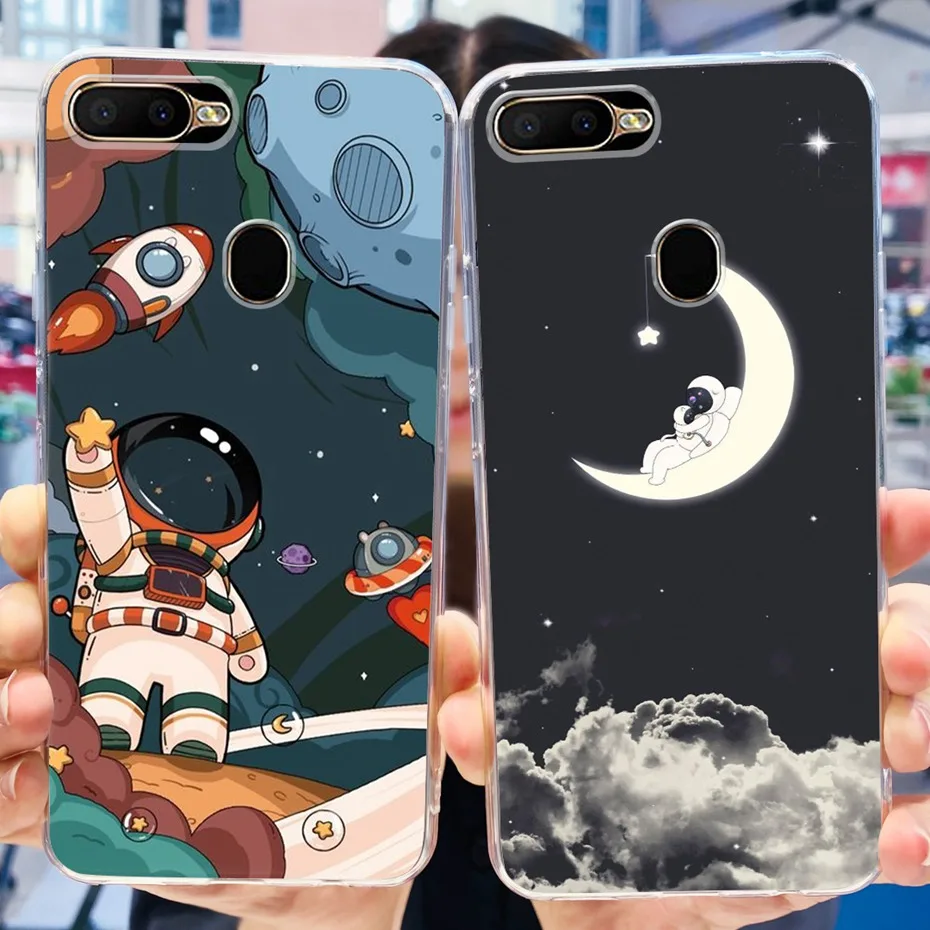 Funda de teléfono para OPPO A5 (AX5S), carcasa trasera de TPU de silicona suave, CPH1909, A5 (AX5), CPH1809 - imagen 2