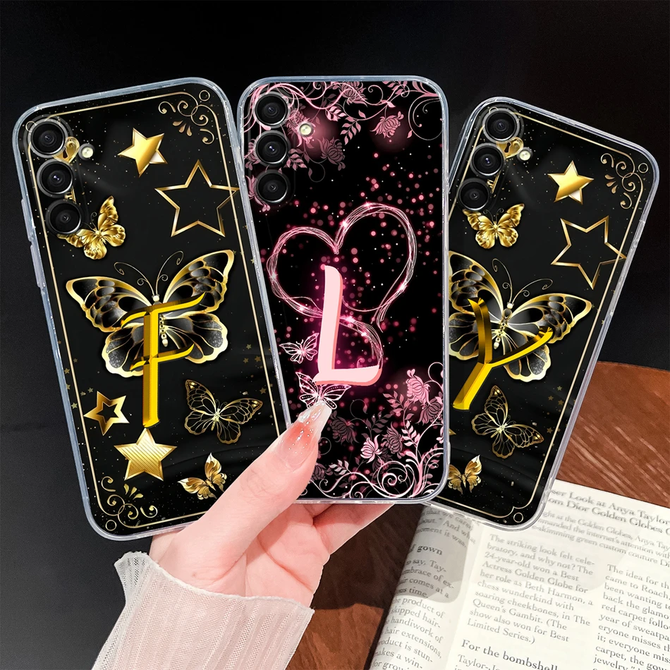 Para Samsung Galaxy A15 A14 A13 funda de teléfono única amor corazón letras Shell para GalaxyA15 A 14 A 13 suave TPU transparente parachoques de silicona - imagen 2