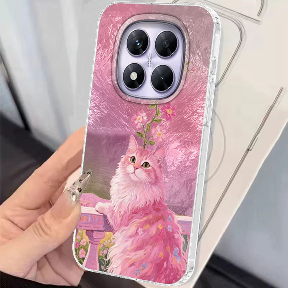 Funda de teléfono con diseño de vórtice de perro de estilo coreano para Xiaomi Redmi Note 15 14 13 12 11 11S 10 10S 9 Pro 9A 13C 14C A3 A3X 9C A1 A2 - imagen 5