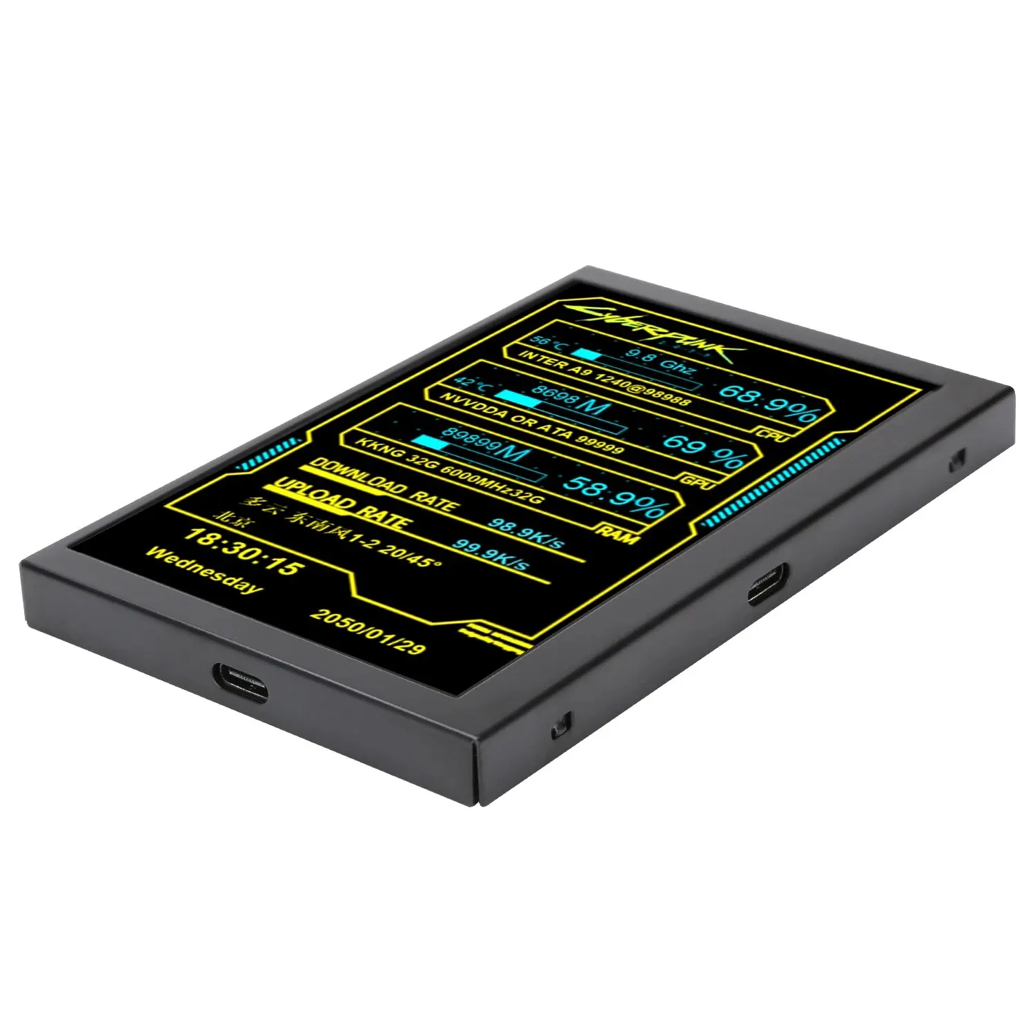 Nueva pantalla LCD IPS de 5 pulgadas USB TYPE-C pantalla secundaria ordenador CPU GPU RAM HDD Monitor no utiliza AIDA64 - imagen 2