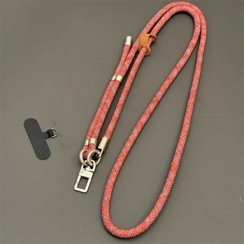 Cordón ajustable para teléfono móvil de 8mm, correa de hombro tipo bandolera de 120cm de largo, accesorio de viaje al aire libre antipérdida, abalorio para teléfono - imagen 5