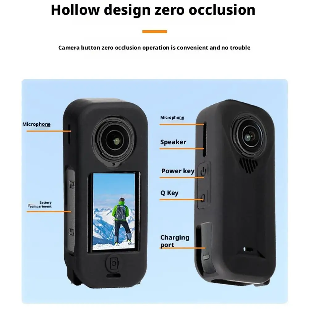 For Insta360 X4 Air Protective Cover Silicone Body Protective Case Sports Camera Anti-Scratch Waterproof Shell Accessories - imagen 5