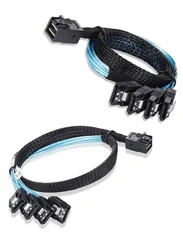Adaptador Mini SAS HD SFF8643 a SATA múltiple para placa base servidor