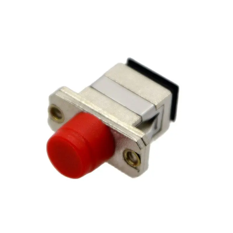 10 Uds FC/ST/SC UPC APC adaptador de fibra óptica de Metal conector de brida de conversión de acoplador baja pérdida 0,2dB mejor precio al por mayor - imagen 3