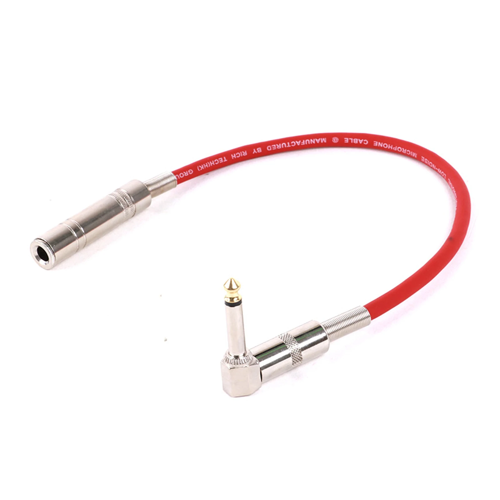 Cable de Audio de ángulo recto, Cable de 0,3 M-15M, codo de 90 grados, macho a hembra, Mono de 6,35mm, extensión Multicolor, 6,35 - imagen 5