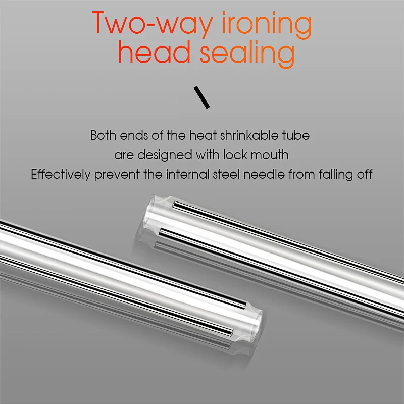 Tubo termorretráctil de fibra óptica FTTH de 60MM, tubo grueso de doble aguja, Cable de fibra óptica de cuero, manguito de empalme de fusión en caliente - imagen 2