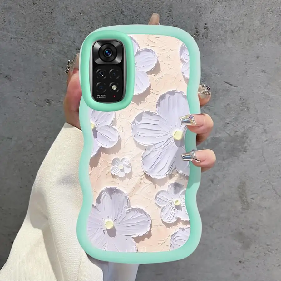 Funda de teléfono suave para Xiaomi Redmi A3 9T 10C A1 + A2 Plus 14C A5 13C 10A 9C 12C hermoso patrón de flores de dibujos animados - imagen 5