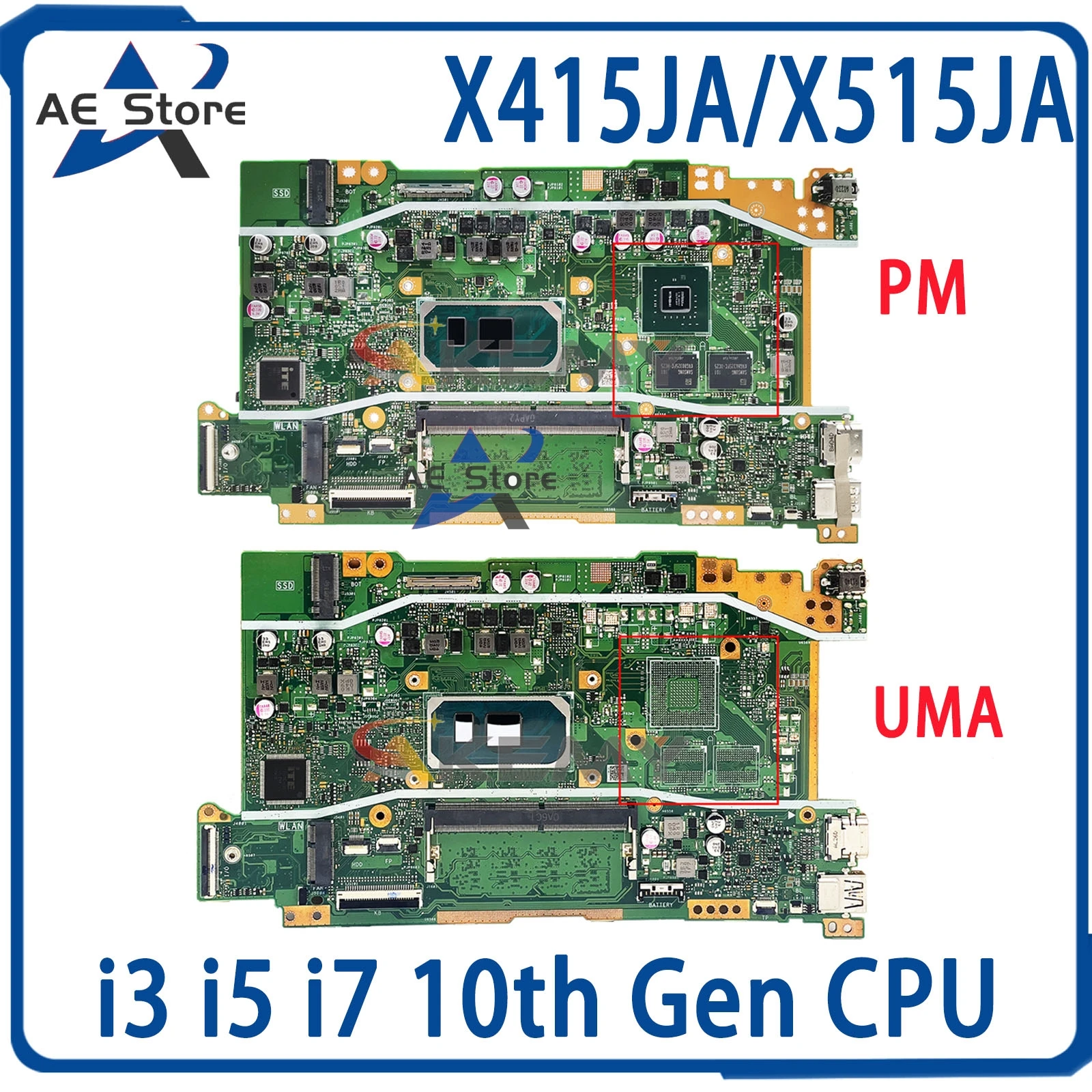 Placa base V5200JA para ordenador portátil, X515JA, X515JP, X515JF, X515JAB, X415JA, X415JP, X415JF, P1511CJA, P1511CJP, P1411CJA, P1411CJP