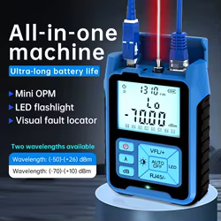 SAIVXIAN-Mini medidor de potencia óptica de carga 4 en 1, localizador Visual de fallas, prueba de Cable de red, probador de fibra óptica, 10mw, 30mw, VFL