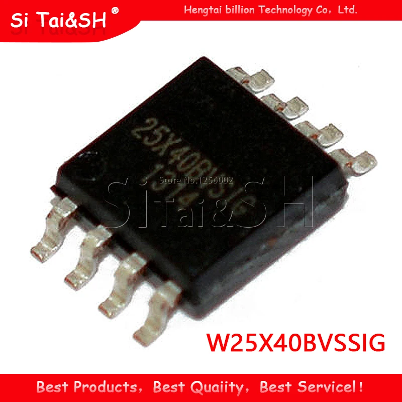 Si Tai & SH 10 unids/lote W25X40BVSSIG SOP-8 W25X40 SOP 25X40BVSIG SMD 25X40 - imagen 2