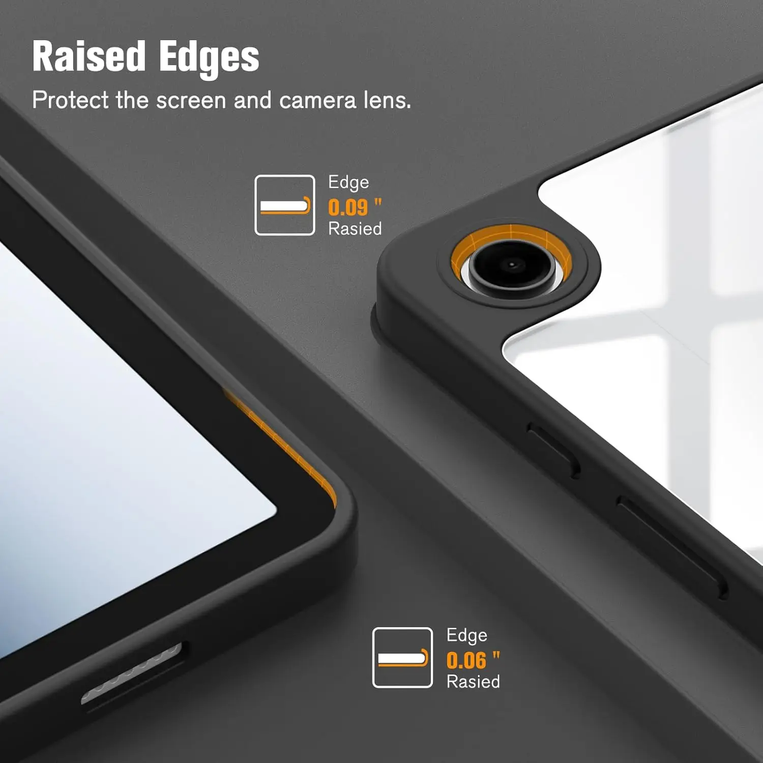 Funda con tapa para tableta Samsung Galaxy Tab A9 Plus 2023 11 ''A9 + SM-X210 X215 X216B, Funda trasera acylic con portalápices - imagen 4