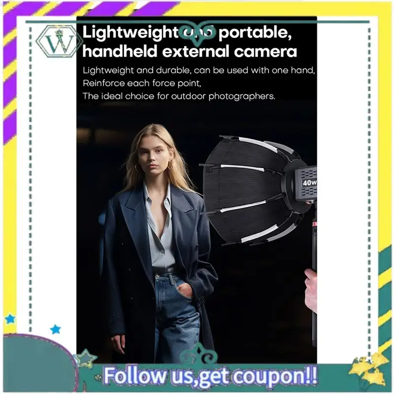 Nueva Softbox octogonal de 30Cm, Mini montaje Bowens, Softbox de rejilla de panal de liberación rápida para estudio de luz de relleno COB ZU60 o M60 - imagen 2