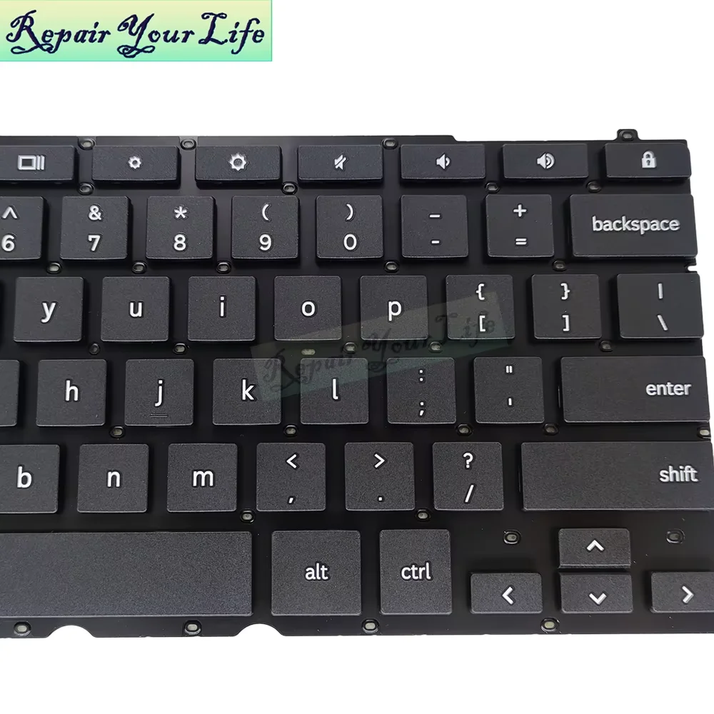 Teclado para ordenador portátil de EE. UU. para Samsung Chromebook Plus XE521QAB XE521QAB-K01US teclados de repuesto en inglés de EE. UU. nuevo BA5904281A SSM17L5 - imagen 2