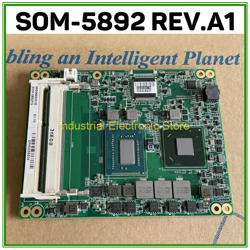 Placa base de control industrial SOM-5892FG-T03A1E SOM-5892 REV.A1 - imagen 2