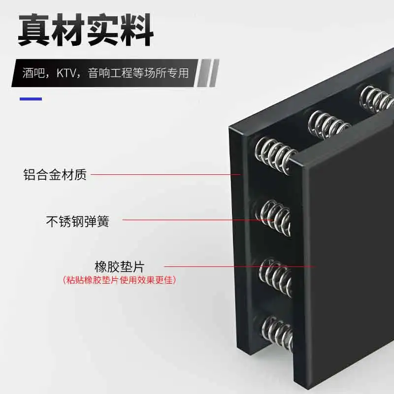 Reposapiés de resorte acolchado Hifi, soporte de sonido, almohadillas para pies de Audio AMP, Stents para subwoofers KTV de 12-18 pulgadas, 1 Uds. - imagen 5