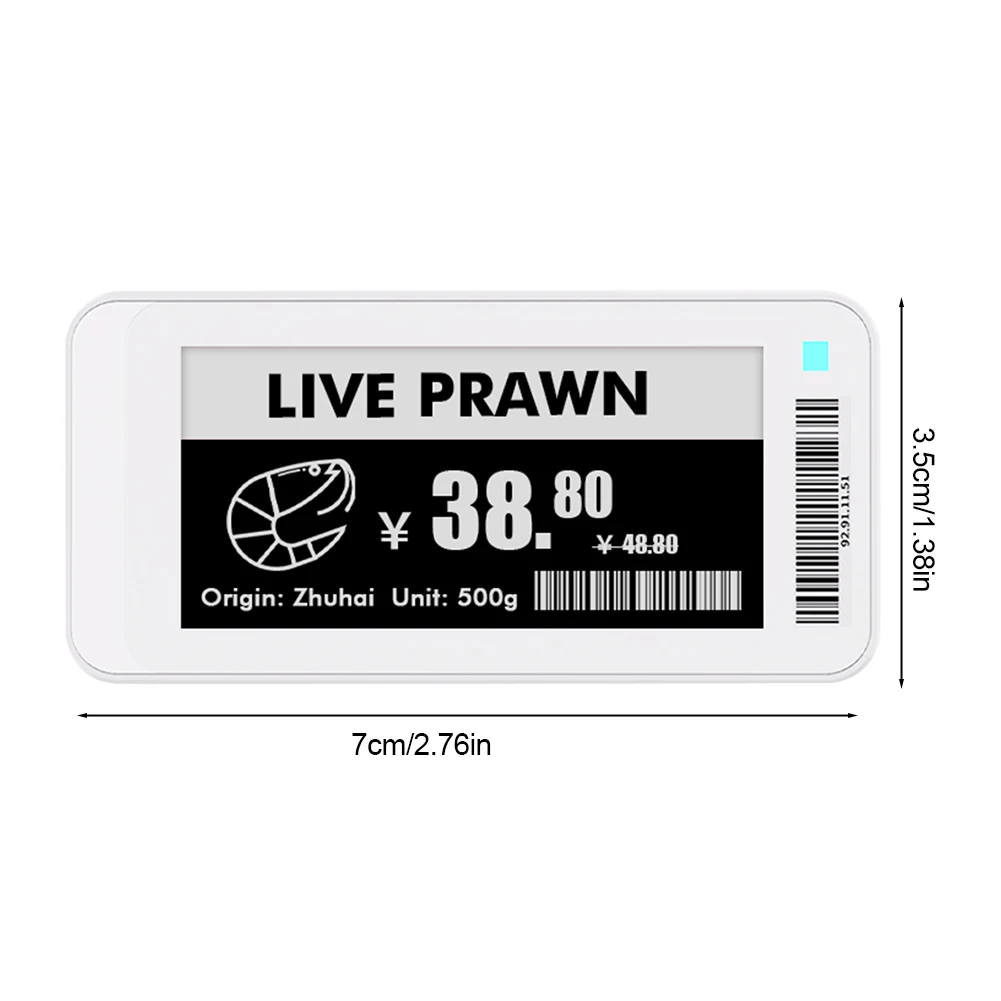 2.1'' 2.9'' E-paper E-Ink EInk Display Screen NFC BT Version App Operating Software TFT Screen IP65 Electronic Price Tag Card - imagen 5