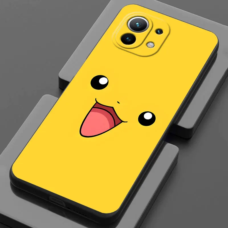 Bulbasaur Pokemons Squirtle Face funda de teléfono para Xiaomi Poco X7 X6 X5 X3 M7 M6 F7 F6 Pro 15 Ultra 11T 12T 13T 14T Pro funda suave - imagen 4