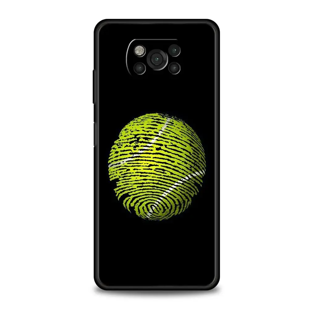 Funda de teléfono deportiva con pelota de tenis, cubierta suave para Xiaomi Poco X6 X5 Pro X4 X3 NFC F5 Pro F4 F3 GT M5 M4 Pro 5G M3 C51 C50 C55 - imagen 5