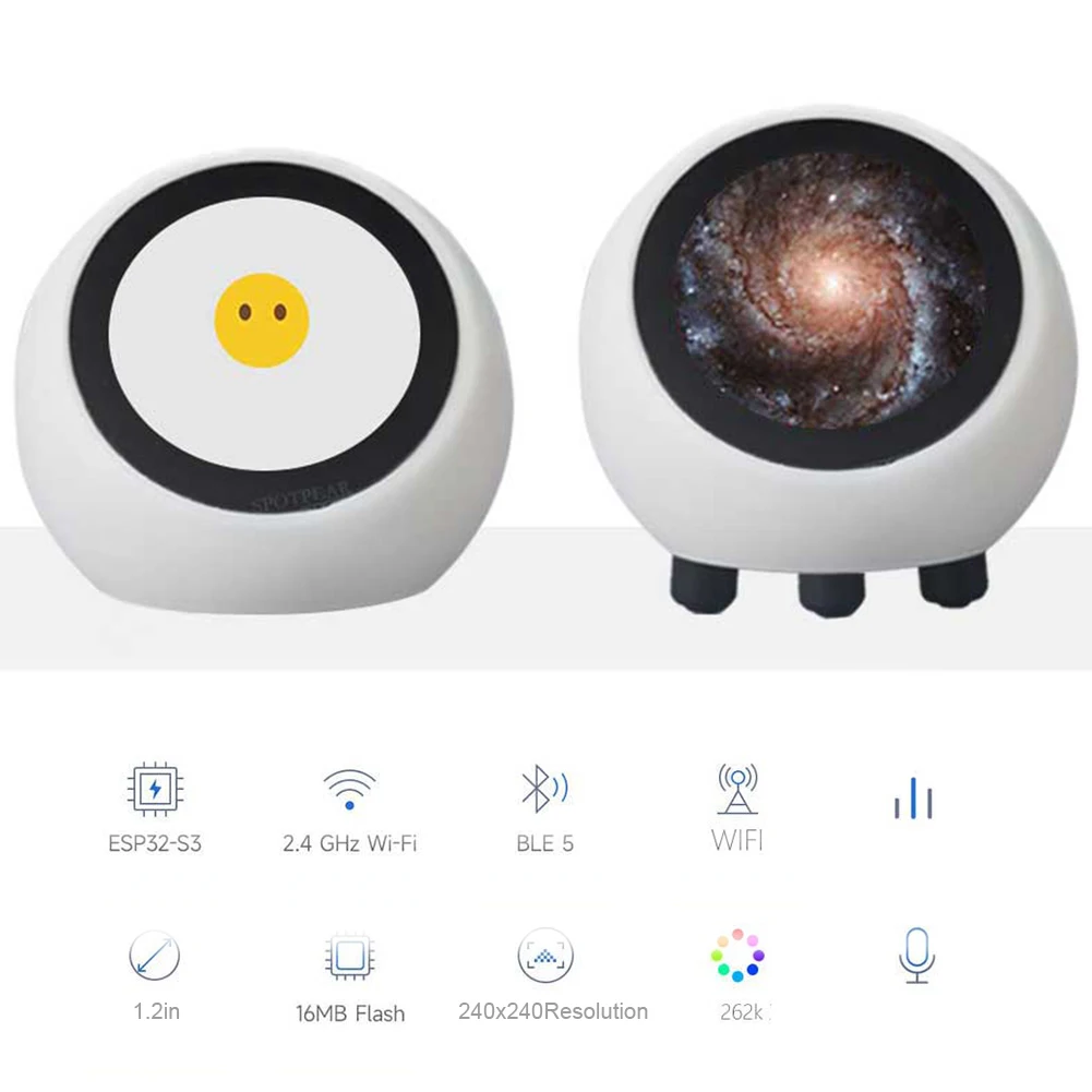 DeepSeek XiaoZhi AI Chat de voz Robot ESP32-S3 pantalla LCD redonda de 1,28 pulgadas N16R8 Placa de desarrollo reloj de astronauta adorno de escritorio - imagen 2