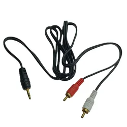 Cable Aux 3.5mm Macho a 2 RCA Estéreo 1.3m – Audio para TV y Altavoces