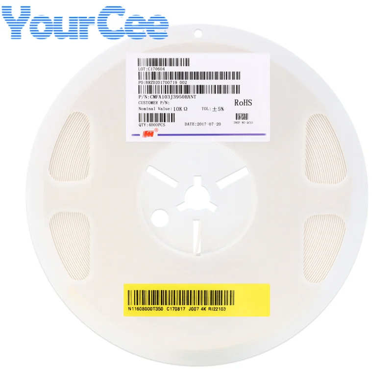 Resistencia térmica, 50 piezas, 0603 SMD, 10KΩ, 100KΩ, Ohm, ± 5% - imagen 2