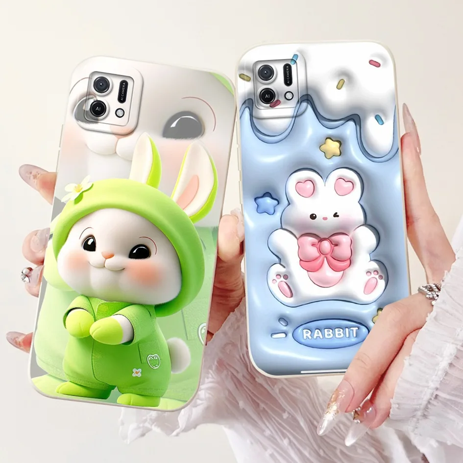 Para Oppo A16k Funda CPH2349 pato de dibujos animados gato encantador Funda de silicona suave a prueba de golpes Funda de teléfono para OPPOA16K OPPOA16e A 16K parachoques - imagen 4