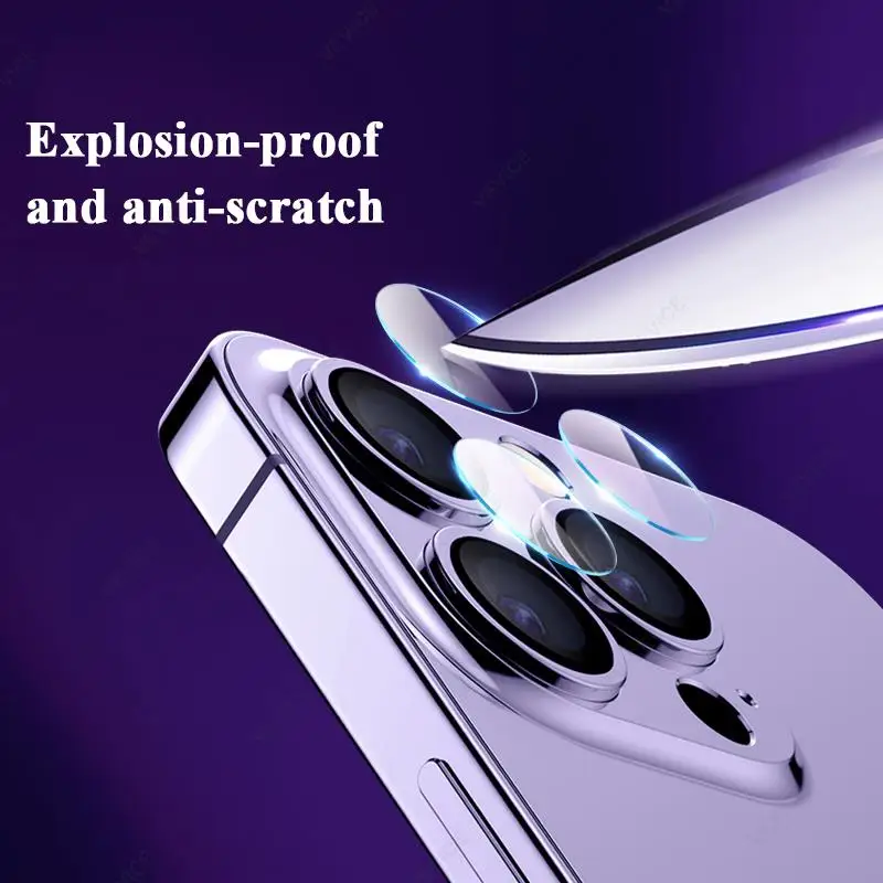 5-10 Uds iPhone 15 14 13 12 11 Pro Max Protector de pantalla de lente de cámara para iPhone 14 Plus XR XS X HD película protectora suave - imagen 3