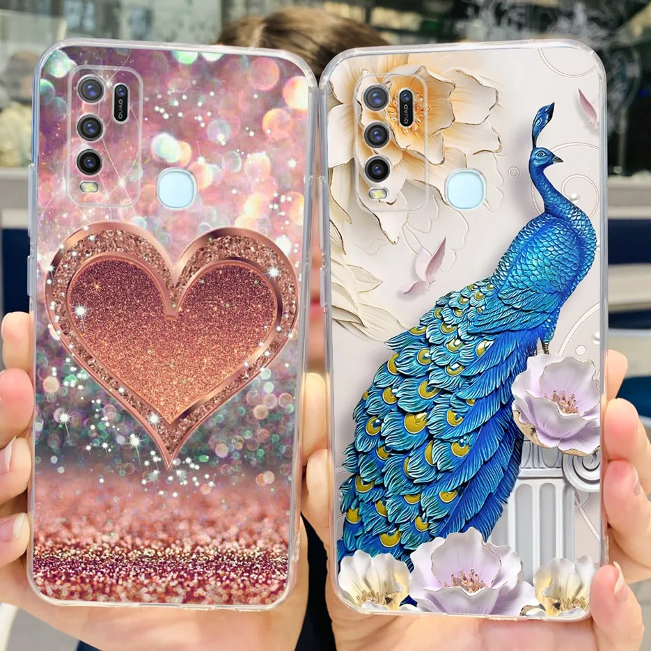 Funda de silicona para Vivo Y30, carcasa pintada a la moda, transparente, suave, TPU, bolsas para teléfono Vivo Y50 Y 30 VivoY50, 1935, 1938 - imagen 5