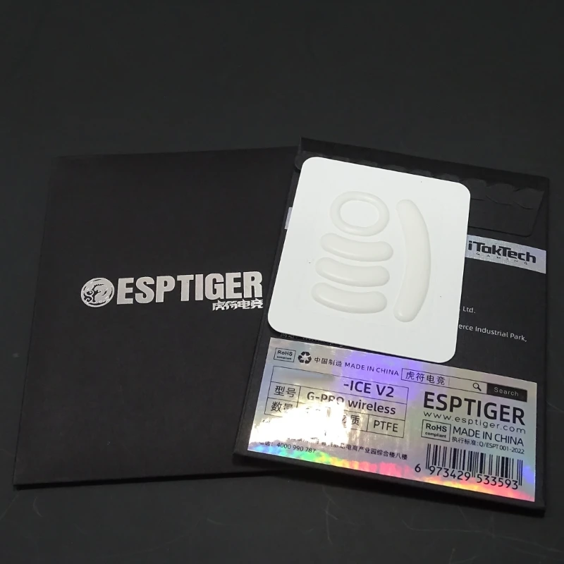 Patines ratón G5AA, patas ratón para ICE ratón superligero, deslizamiento blanco, borde curvo - imagen 5