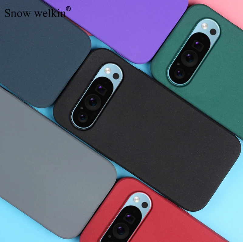 Para Pixel 9 Pro XL arena mate silicona suave protección completa a prueba de golpes funda antideslizante para Google Pixel 9 Pro XL funda de teléfono - imagen 3