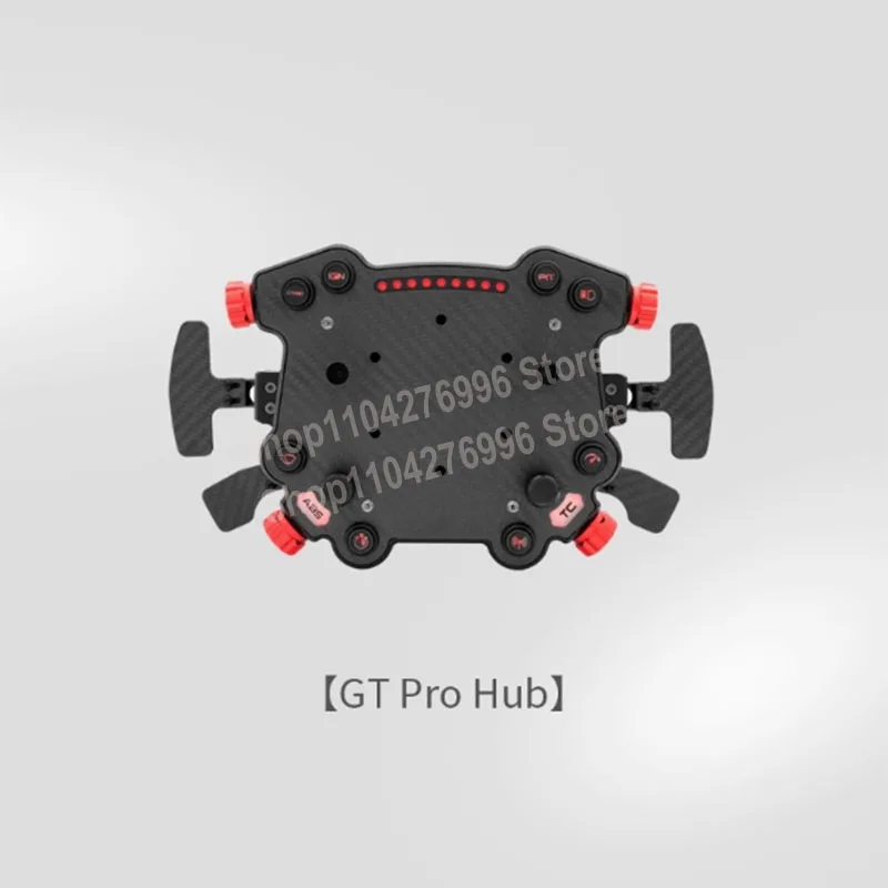 Simagic GT Pro Hub Racing Simulator Volante CNC Aleación de aluminio y fibra de carbono Doble embrague para bricolaje su rueda campeón ﻿