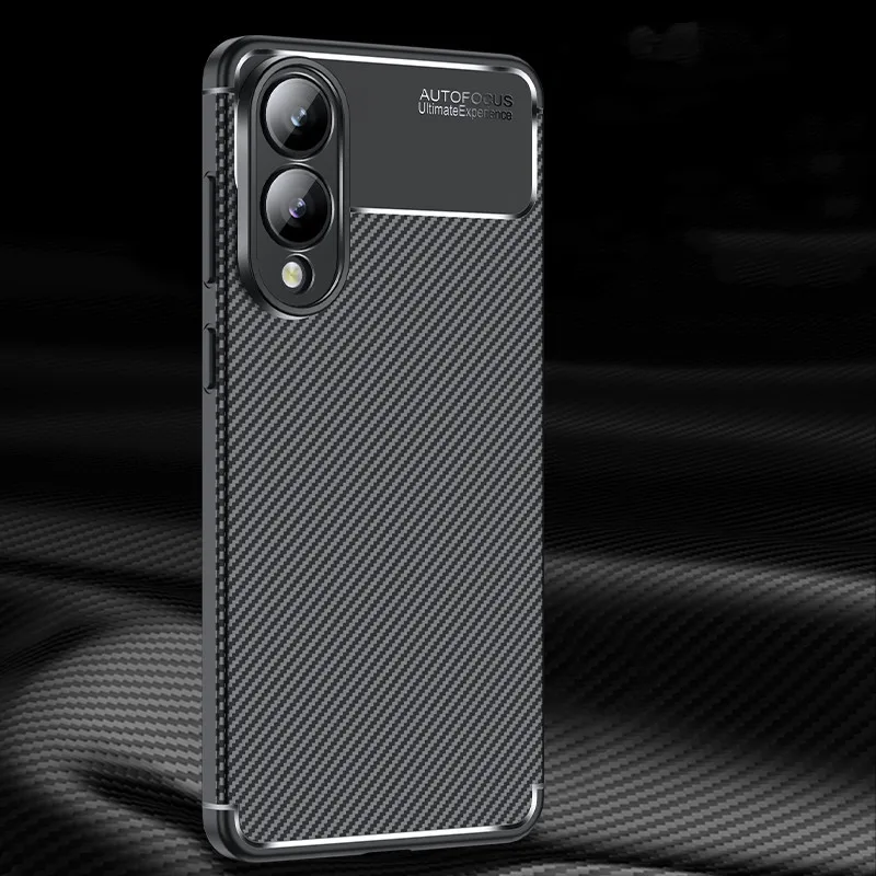 Para Samsung Galaxy S25 Edge 5G funda para Samsung Galaxy S25 Edge cubierta de fibra de carbono a prueba de golpes parachoques protector de silicona - imagen 5