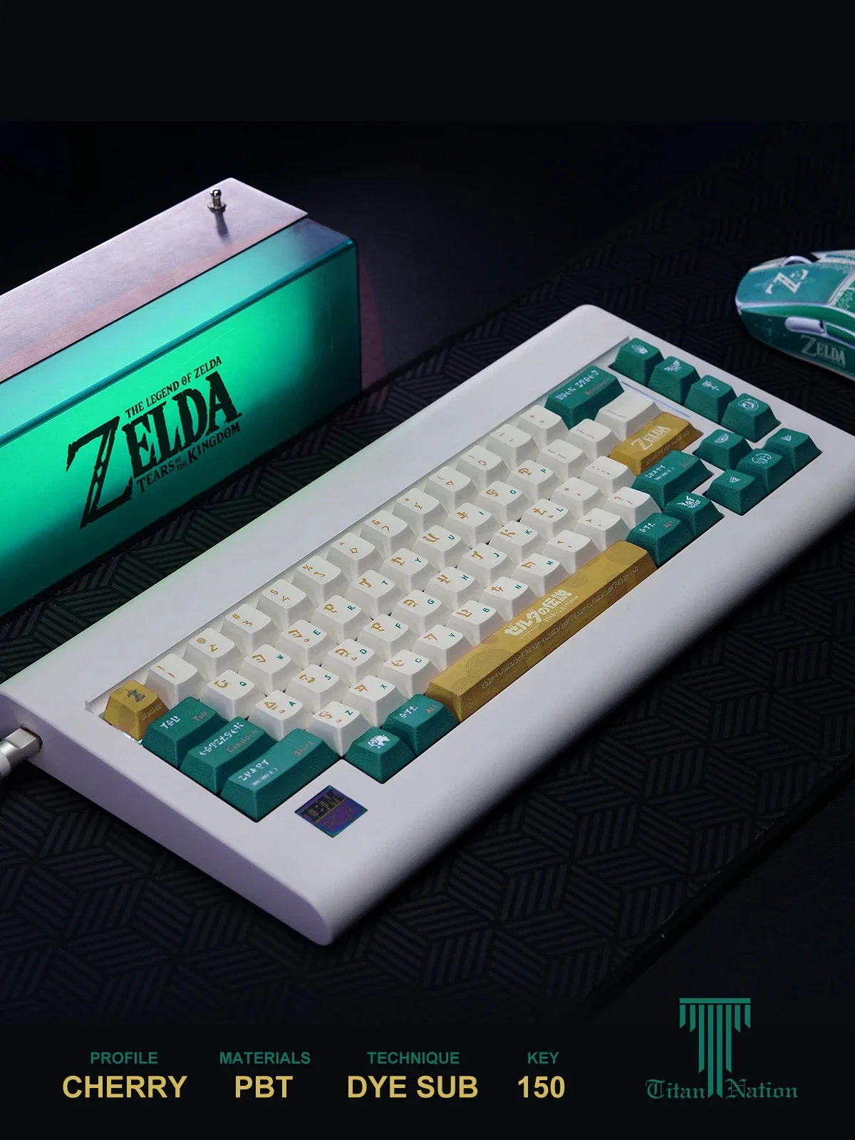 Teclas personalizadas para Zelda, teclas de perfil PBT para teclado mecánico Cherry MX Switch, con temática de juego DYE-SUB Cherry, 150 teclas - imagen 5