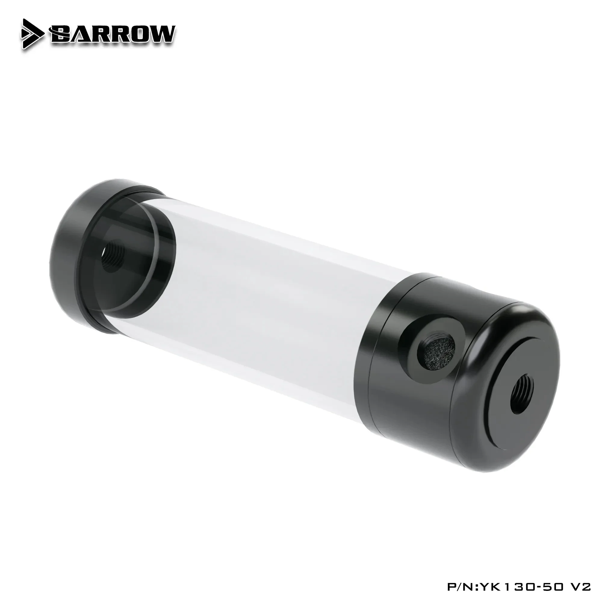 BARROW-tanque de agua acrílico, depósito de rotación de 50mm de diámetro, 130mm/180mm/230mm/280mm de longitud para construir sistemas de refrigeración por agua de PC - imagen 3